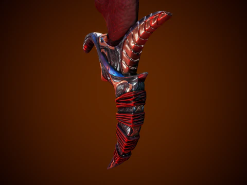 Stylized Fantastic Sword 3D Model