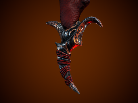 Stylized Fantastic Sword Modèle 3D