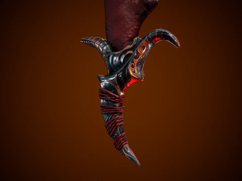 Stylized Fantastic Sword 3D Model