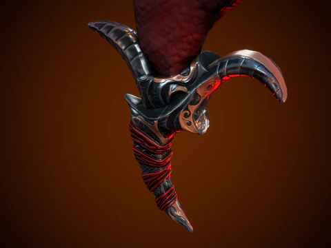 Stylized Fantastic Sword 3D Model