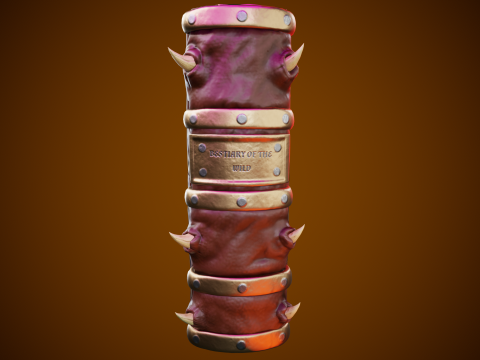 3D Demonic Spellbook Stylized Fantasy Book 3Dモデル