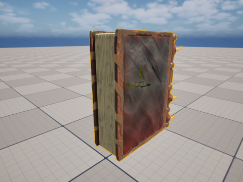 3D Demonic Spellbook Stylized Fantasy Book 3Dモデル