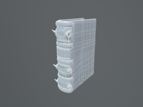 3D Demonic Spellbook Stylized Fantasy Book 3Dモデル