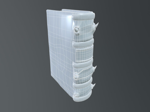 3D Demonic Spellbook Stylized Fantasy Book 3Dモデル