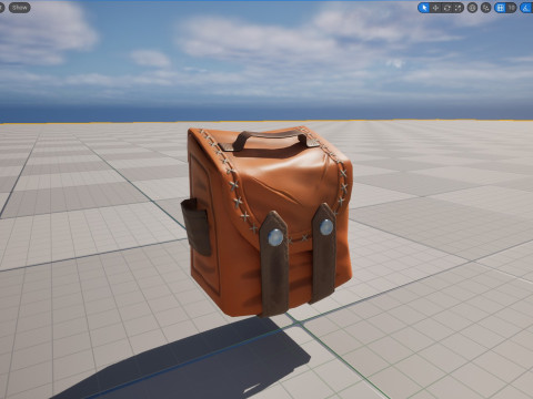 Stylized Leather Hand Bag 3D 模型