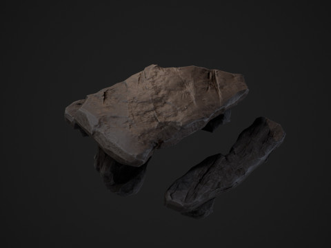 Stylized Stone Table GameReady Model Modèle 3D