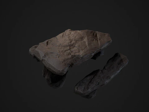 Stylized Stone Table GameReady Model 3D Model