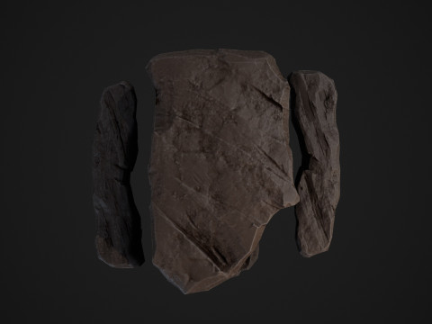 Stylized Stone Table GameReady Model Modèle 3D