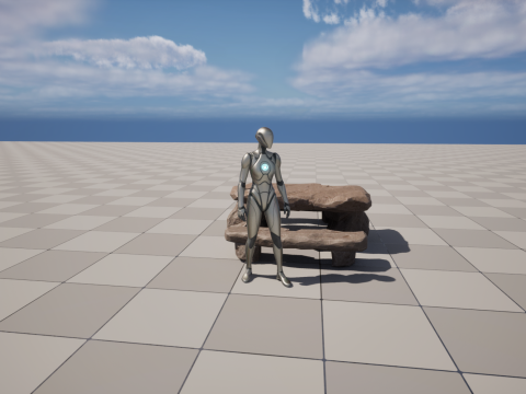 Stylized Stone Table GameReady Model Modèle 3D
