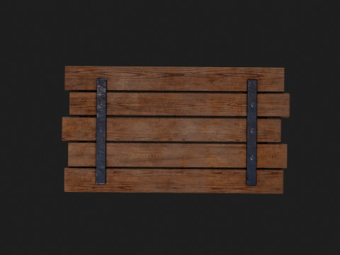 Realistic Wooden Table Modelo 3D
