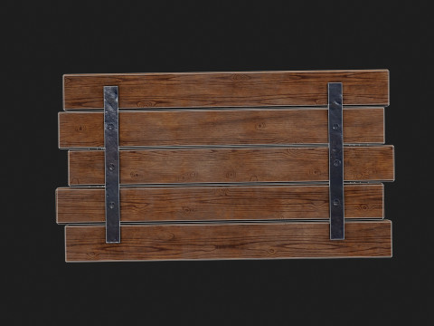 Realistic Wooden Table Modelo 3D