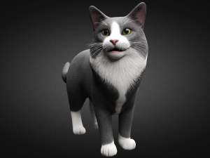 american cat Modelo 3D