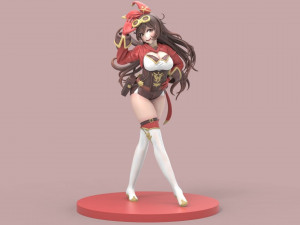 genshin impact amber Modèle 3D