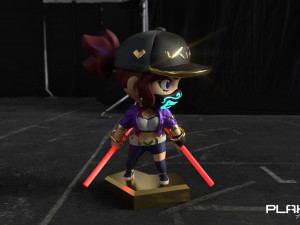 league of legends - akali kda 3D 模型