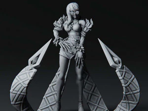 Modelo de impressão 3D de League of Legends kda evelynn Modelo 3D