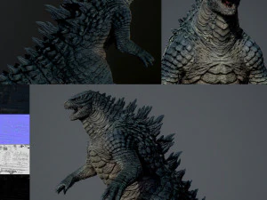 고질라 3D 모델