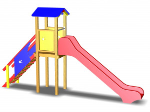 playground slide 3D 模型