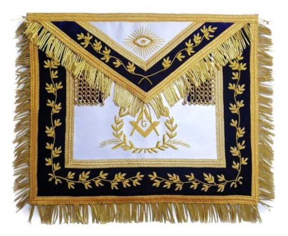 Grand Master Mason Apron Bullion Hand Embroidered Vine Work 3D 모델 .c4d .max .obj .3ds .fbx .stl .blend 