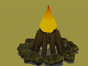 Campfire 3D 模型