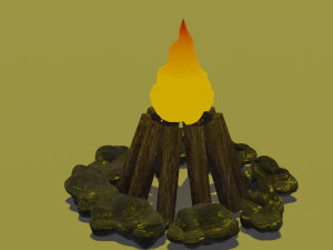Lagerfeuer 3D Modell