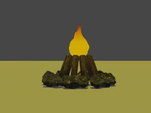 Campfire 3D Model