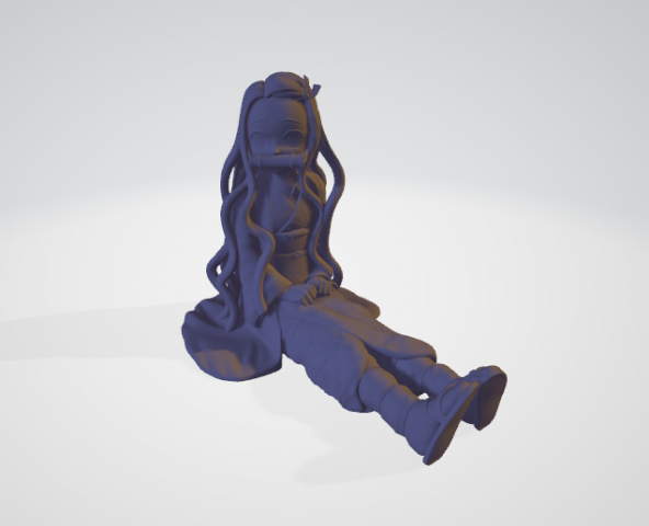 Nezuko Kamado 3D Model .c4d .max .obj .3ds .fbx .stl .blend 