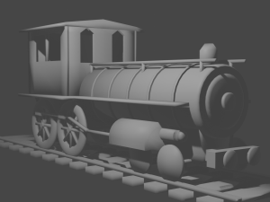 Train toy 3D 模型
