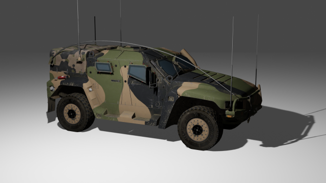 Hawkei 3D मॉडल .c4d .max .obj .3ds .fbx .stl .blend 