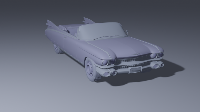 Car Cadillac El Dorado 1959 3D Model .c4d .max .obj .3ds .fbx .stl .blend 
