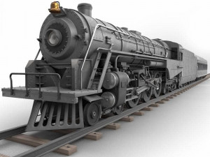 Train - Berkshire Steam Locomotive 3D 模型