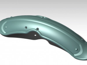 vintage front fender 3D 打印模型