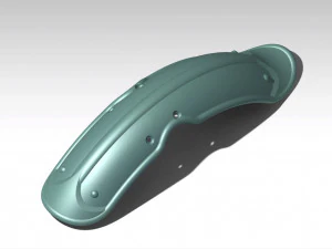 vintage front fender 3D Print Model