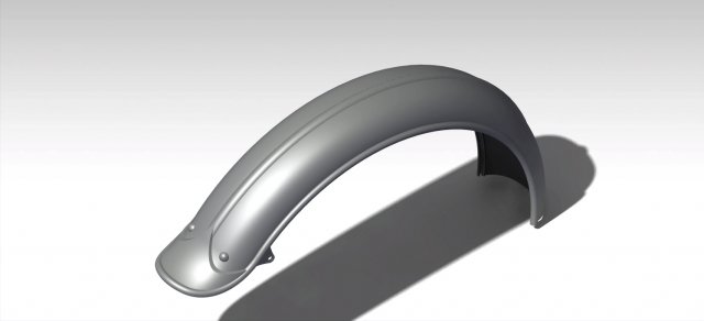 vintage rear fender 3D 打印模型 .c4d .max .obj .3ds .fbx .stl .blend 