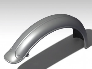 vintage rear fender 3D 打印模型