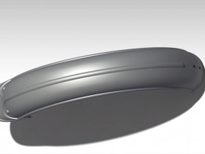 vintage rear fender 3D 打印模型