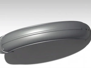 vintage rear fender 3D Print Model
