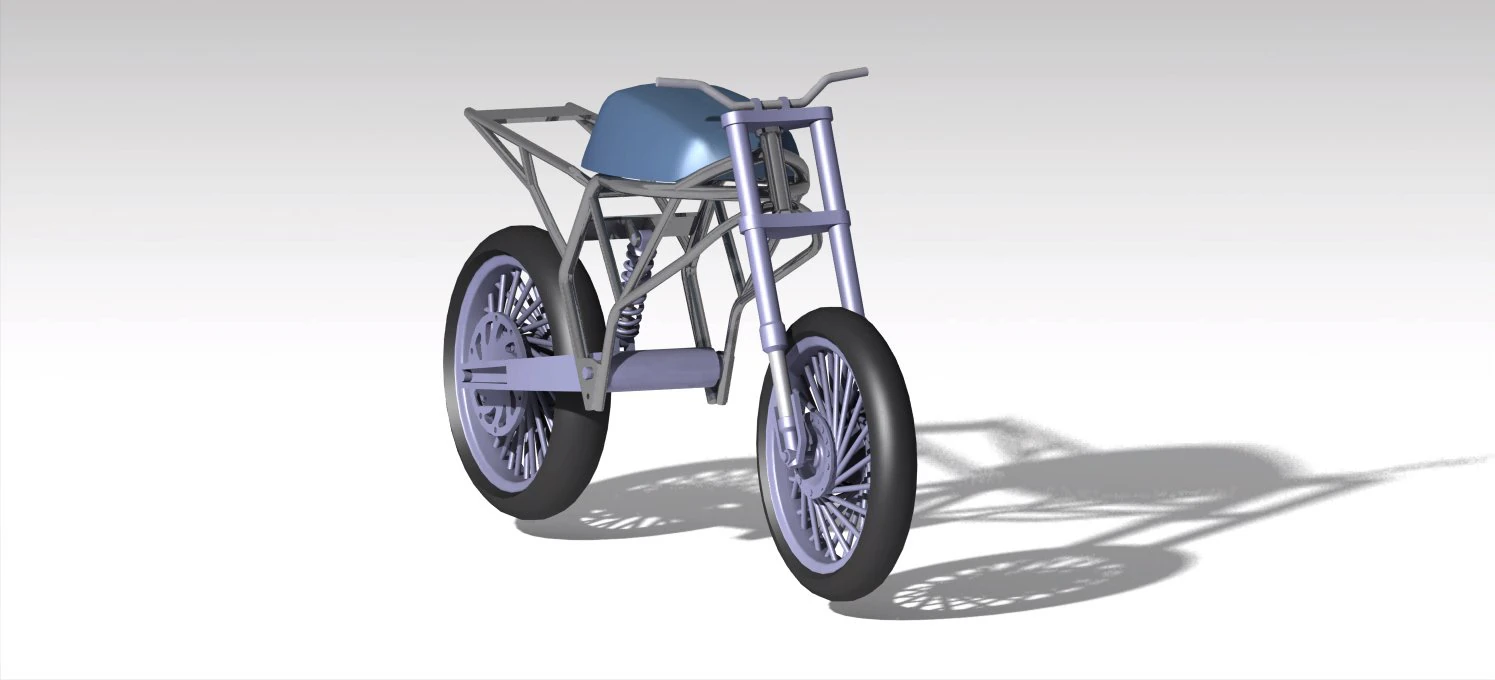 Electric bike 3D Model .c4d .max .obj .3ds .fbx .stl .blend 