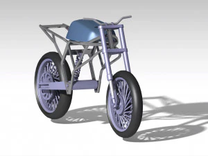 Bicicleta el&eacute;trica Modelo 3D