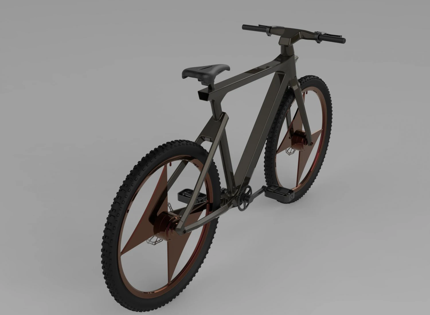 Concept electric bicycle 3D Model .c4d .max .obj .3ds .fbx .stl .blend 