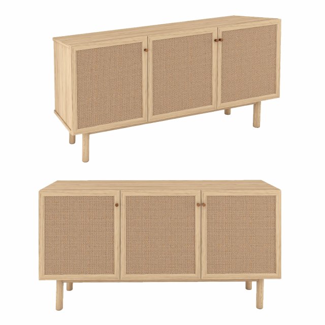 pavia sideboard Model 3D .c4d .max .obj .3ds .fbx .stl .blend 