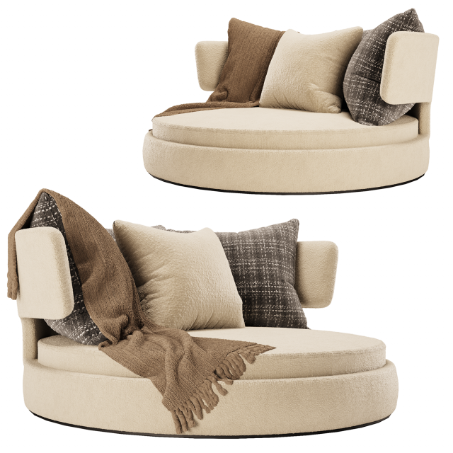 Amoenus soft sofa 3D 模型 .c4d .max .obj .3ds .fbx .stl .blend 