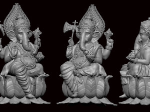 Ganesh ji lotus Modello di stampa 3D