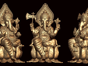Ganesh ji lotus Modello di stampa 3D