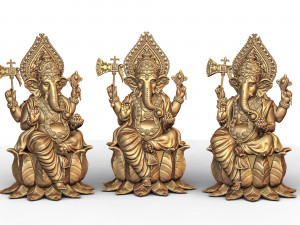 Ganesh ji lotus 3D Print Model