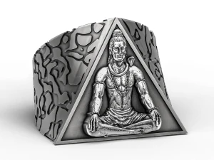 アンティーク シブ ジー リング 3Dプリントモデル