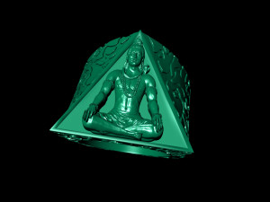 Antique Shiv Ji Ring Modelo de impresión 3D
