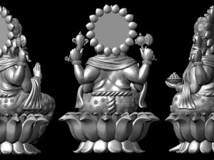 Ganesh Ji Lotus 08 3D Print Model