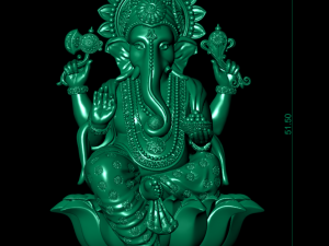 Ganesh Ji Lotus 08 Modello di stampa 3D