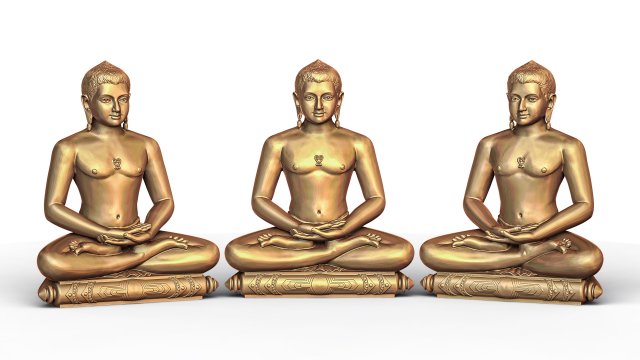 Gautam Buddha 3Dプリントモデル .c4d .max .obj .3ds .fbx .stl .blend 