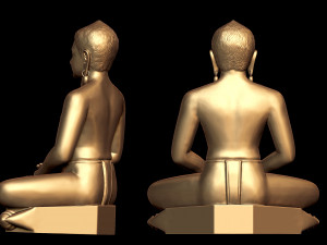Gautam Buddha 3Dプリントモデル